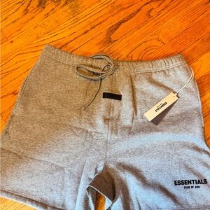 Fear of God Essentials Gray Athletic Shorts